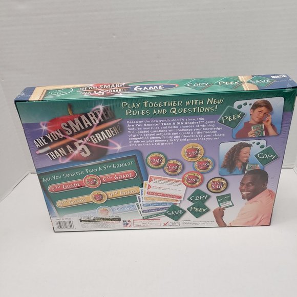 New Sealed Are you smarter than a 5th grader Board game Gift 8+ 2009 - Picture 3 of 14